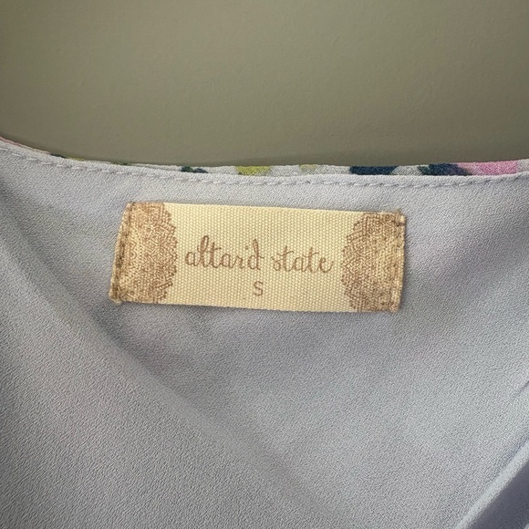 Altar'd State Floral Maxi Dress - White and Purple - Picture 4 of 4